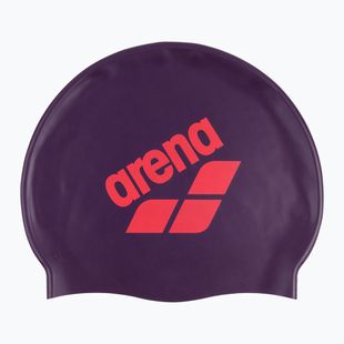 Swim cap arena Big Logo plum/bright coral