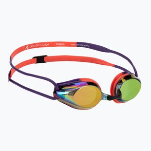 Swim goggles arena Tracks Mirror copper/plum/bright coral
