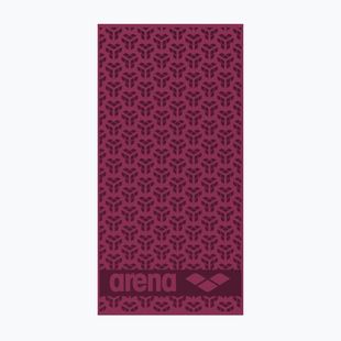 Arena Monogram towel dark purple