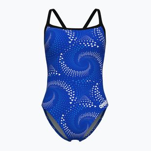 Women's one-piece swimsuit arena Fireflow Challenge Back black/team royal