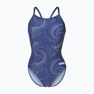 Ladies' one-piece swimsuit arena Fireflow Lightdrop Back navy/team navy