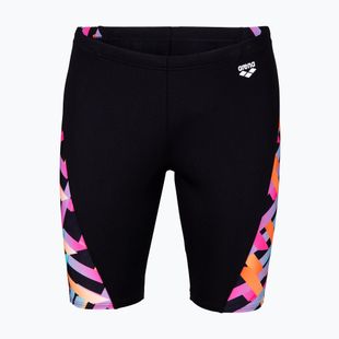 Men's swim jammers arena Texture Swim black/black multi