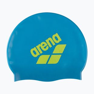 Swim cap arena Big Logo blue cosmo/artic lime