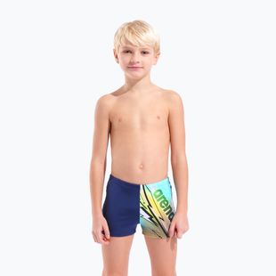 Boys' swim boxers arena Loud Swim Short navy/multi