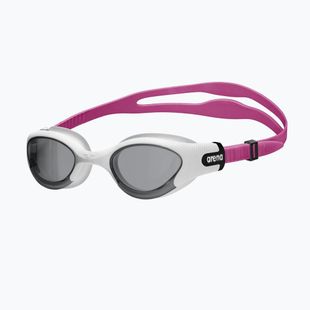 Women's swimming goggles Arena The One Plus light smoke/white/magenta