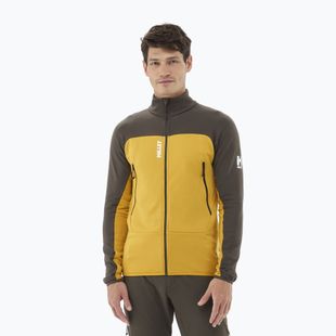 Men's Millet Fusion Grid sweatshirt safran/deep jungle