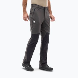 Men's hiking trousers Millet Lapiaz dark grey/ black