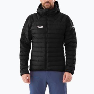 Men's insulated jacket Millet Fitz Roy Warm Hoodie black