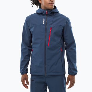 Men's softshell jacket Millet Seneca Shield Hoodie saphir