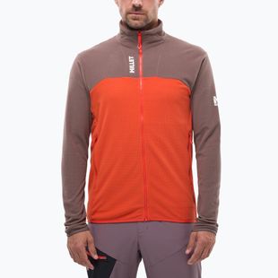 Men's fleece sweatshirt Millet Ubic Lightgrid pepper/paprika