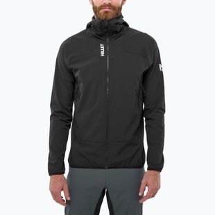 Men's softshell jacket Millet Kamet Xcs Light Hoodie black