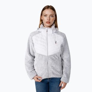 Women's hybrid jacket Aulp Clem Hooded Hybrid white