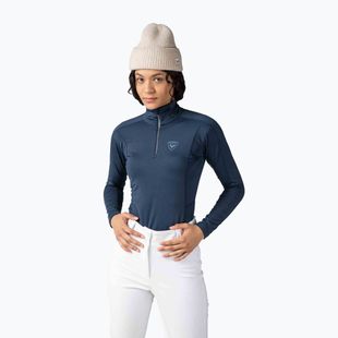 Women's thermal active sweatshirt Rossignol Classique 1/2 Zip dark navy