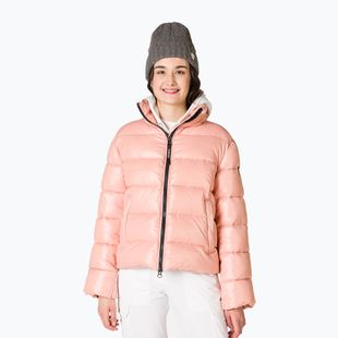 Women's Rossignol Shiny Bomber down jacket pastel pink