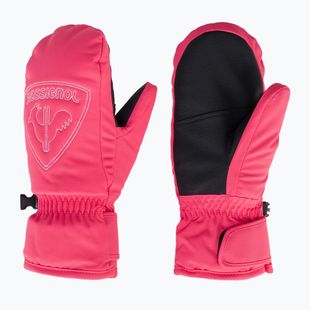 Rossignol Jr Rooster M tea rose children's ski gloves