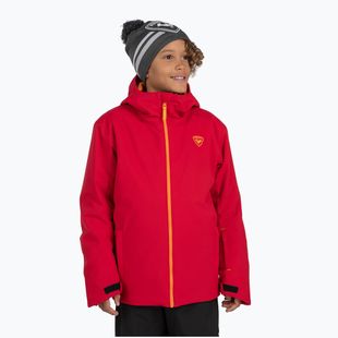 Children's ski jacket Rossignol Strawpile Jr ruby red