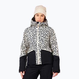 Women's ski jacket Rossignol Rochrun Allover nature wild leopard print