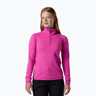 Women's fleece sweatshirt Rossignol Mid Layer Stretch Half Zip electric fuchsia