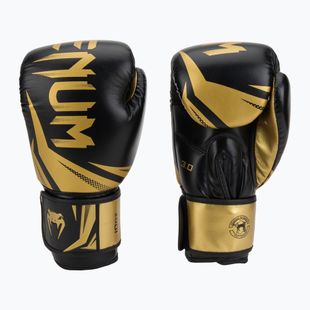 Venum Challenger 3.0 men's boxing gloves black and gold VENUM-03525