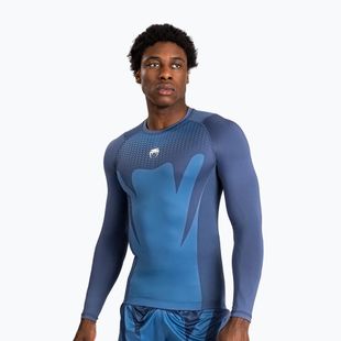 Men's training longsleeve Venum Attack Rashguard navy blue