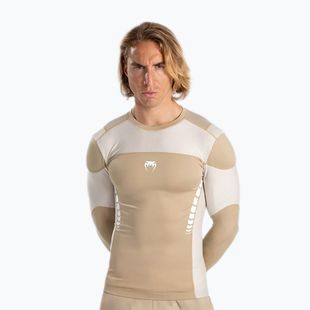 Men's training longsleeve Venum Tempest Rashguard beige/sand