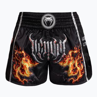 Men's training shorts Venum Gladiator 5.0 Muay Thai Training Shorts black/neon orange