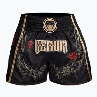 Men's training shorts Venum Santa Muerte 5.0 Muay Thai Training Shorts deep black/gold