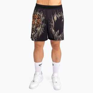 Men's training shorts Venum Tiger Men's Training Shorts black/neon orange