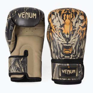 Venum Tiger Boxing Gloves black/neon orange