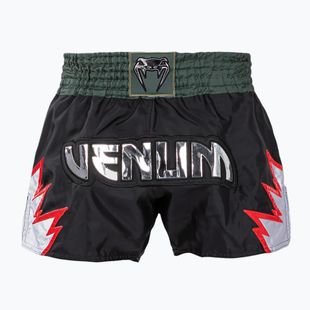 Men's training shorts Venum Inferno Muay Thai deep black/khaki
