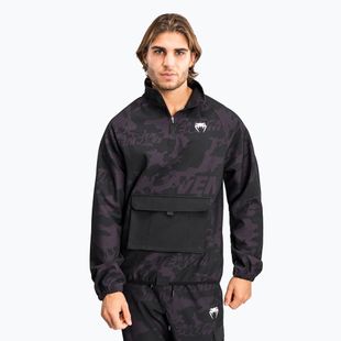 Men's sweatshirt Venum Trooper Men's Half Zip Jacket black/purple