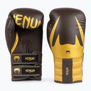 Venum Reverso Boxing Gloves chocolate/gold