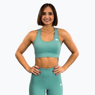 Venum Essential Medium Impact Sport training bra aqua green