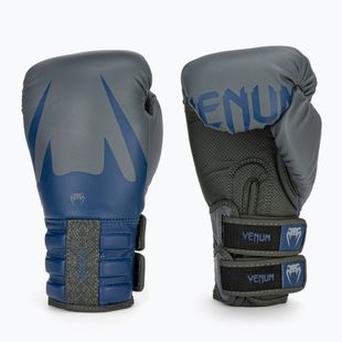 Venum Reverso Boxing Gloves storm grey/royal blue