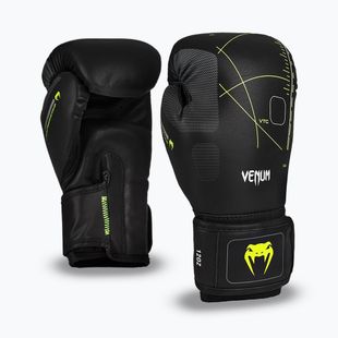 Venum Training Camp 4.0 black/neo green boxing gloves