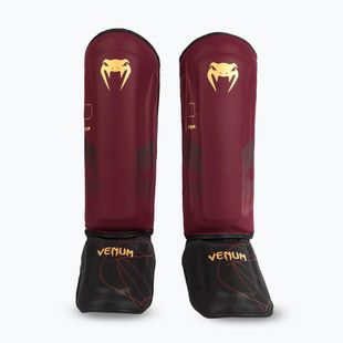 Women's tibia and foot protectors Venum Tactical XT Shinguards black/burgundy/gold