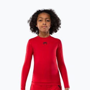 Venum Contender Rashguards Jr cherry red children's training longsleeve