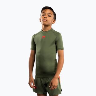 Children's training top Venum Contender Rashguards Jr khaki