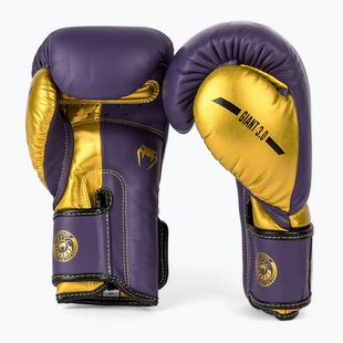 Venum Giant 3.0 dark purple/gold boxing gloves