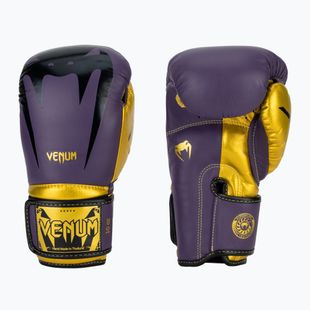 Venum Giant 3.0 dark purple/gold boxing gloves