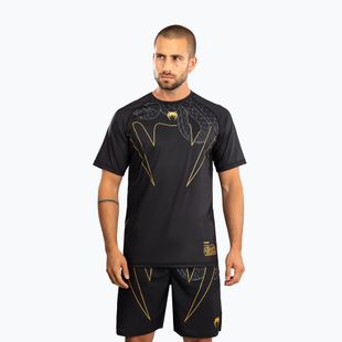 Men's training T-shirt Venum Serpenti Dry Tech black/silver/gold