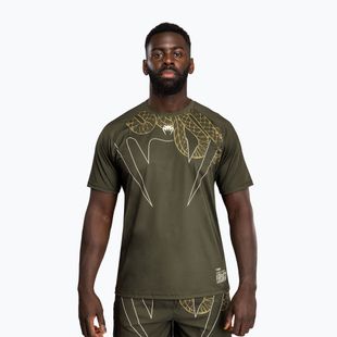 Men's training T-shirt Venum Serpenti Dry Tech kaki/bronze/ivory