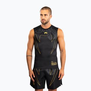Men's rashguard Venum Serpenti Rashguards Sleeveless black/silver/gold