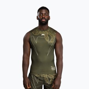 Men's rashguard Venum Serpenti Rashguards Sleeveless kaki/bronze/ivory
