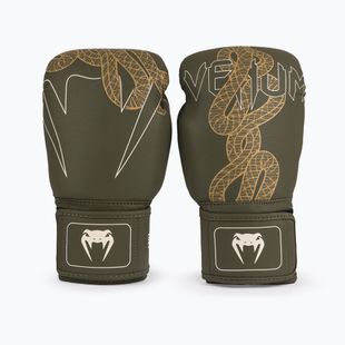 Boxing gloves Venum Serpenti Boxing khaki/bronze/ivory