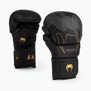 Boxing gloves Venum Serpenti Sparring black/silver/gold
