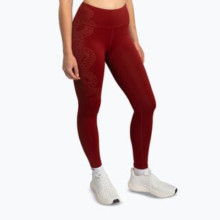 Women's training leggings Venum Serpenti burgundy/ivory