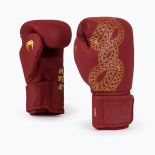 Boxing gloves Venum Serpenti Boxing burgundy/ivory