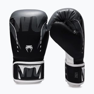Boxing gloves Venum Adrenaline Boxing black/silver grey