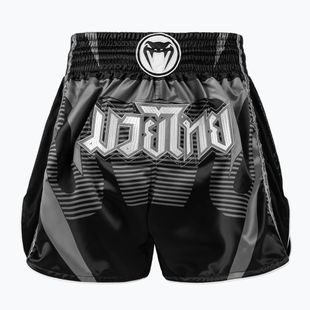 Men's training shorts Venum Adrenaline Muay Thai black/silver grey